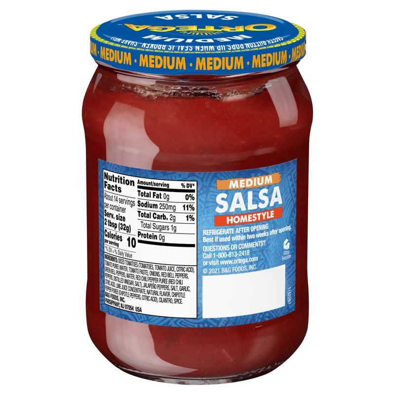 Ortega Medium Homestyle Salsa, 16 oz