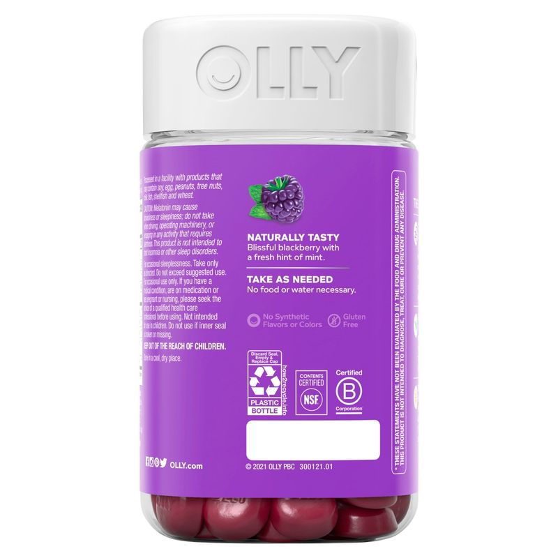 Olly Sleep Blackberry Zen Dietary Supplement, 70 count