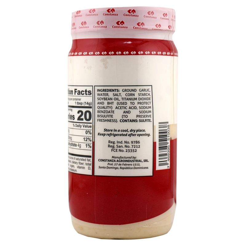 Constanza Garlic Paste, 15 oz