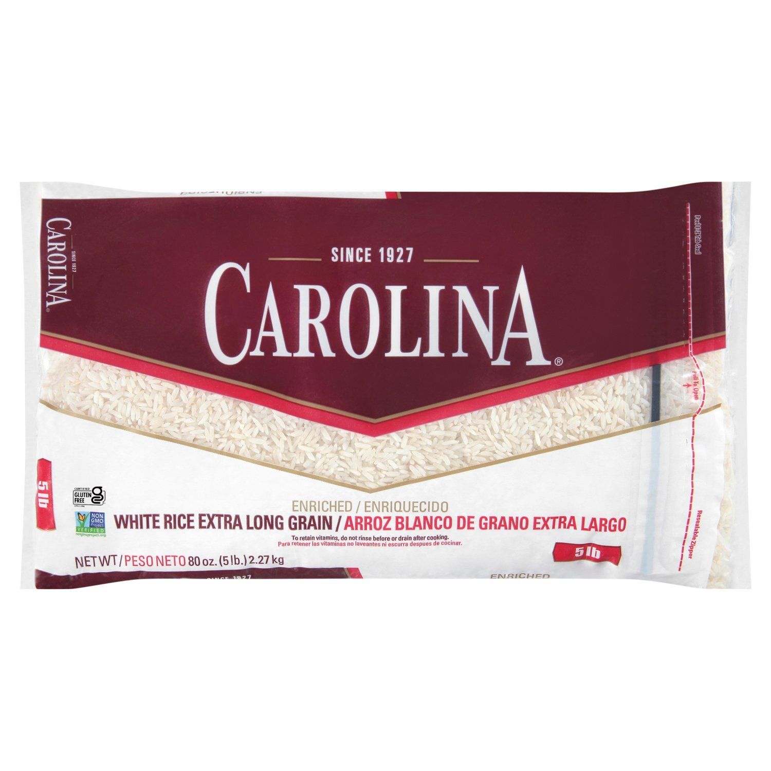 Carolina Enriched Extra Long Grain White Rice, 80 oz