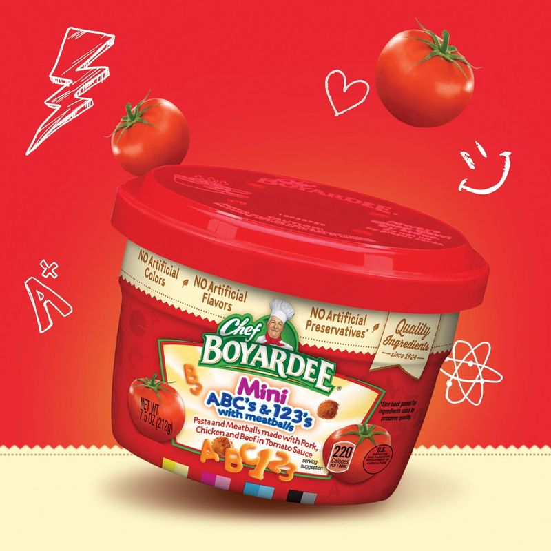 Chef Boyardee Mini ABC's &amp; 123's with Meatballs, 7.5 oz