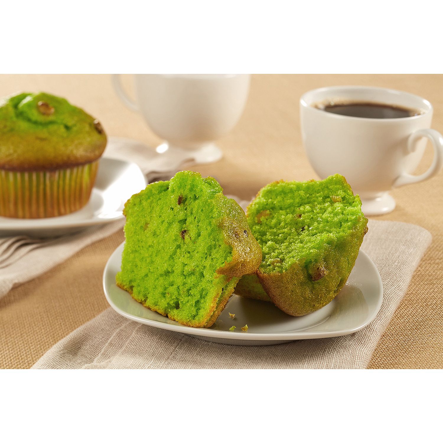 BAKE N JOY MUF-4PK PISTACHIO