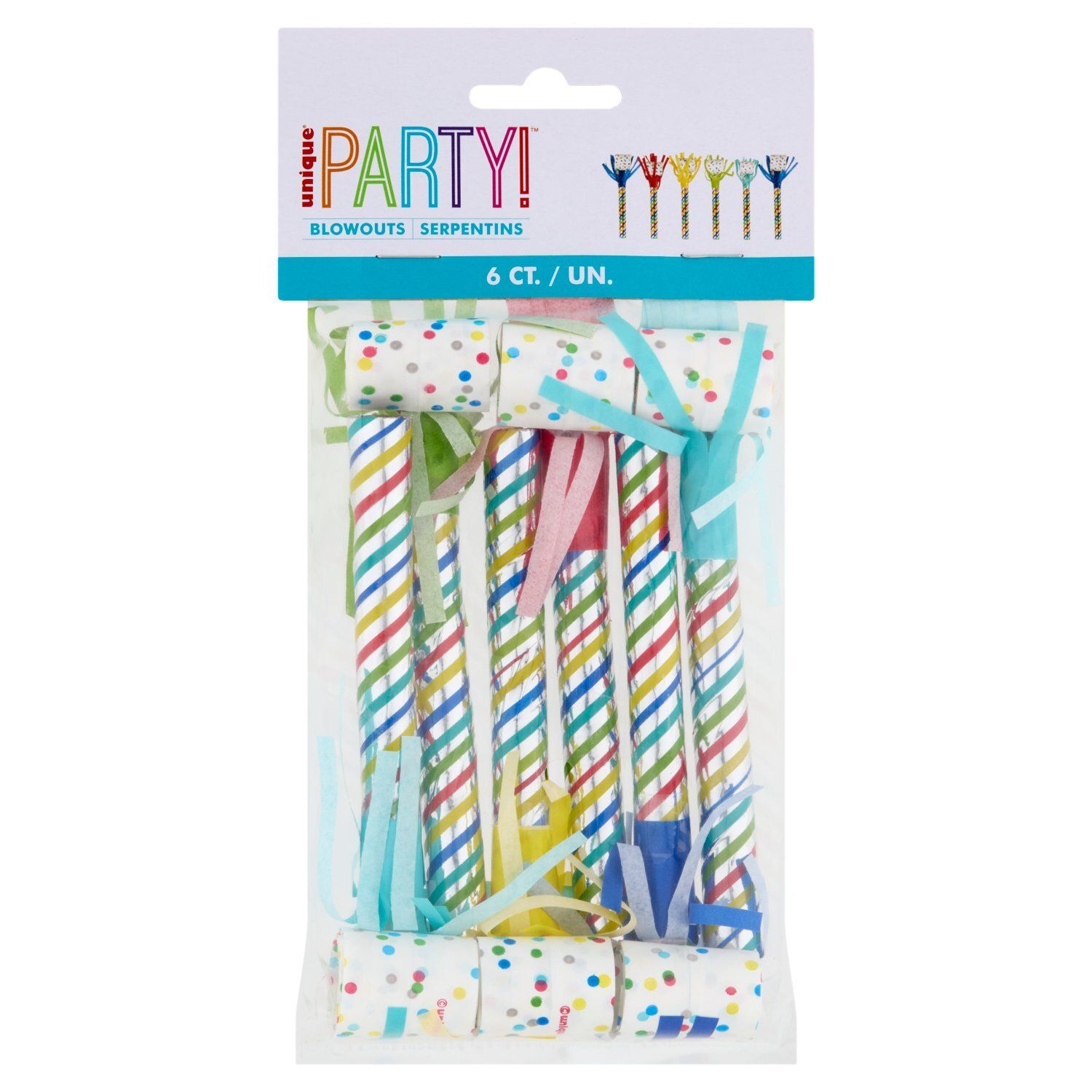 Unique Party! Blowouts, 6 count