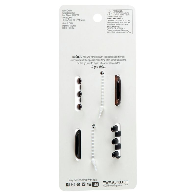 scünci No-Slip Grip Jaw Clips, 2 count