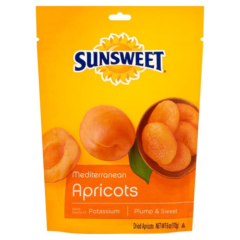 Sunsweet Mediterranean Dried Apricots, 6 oz