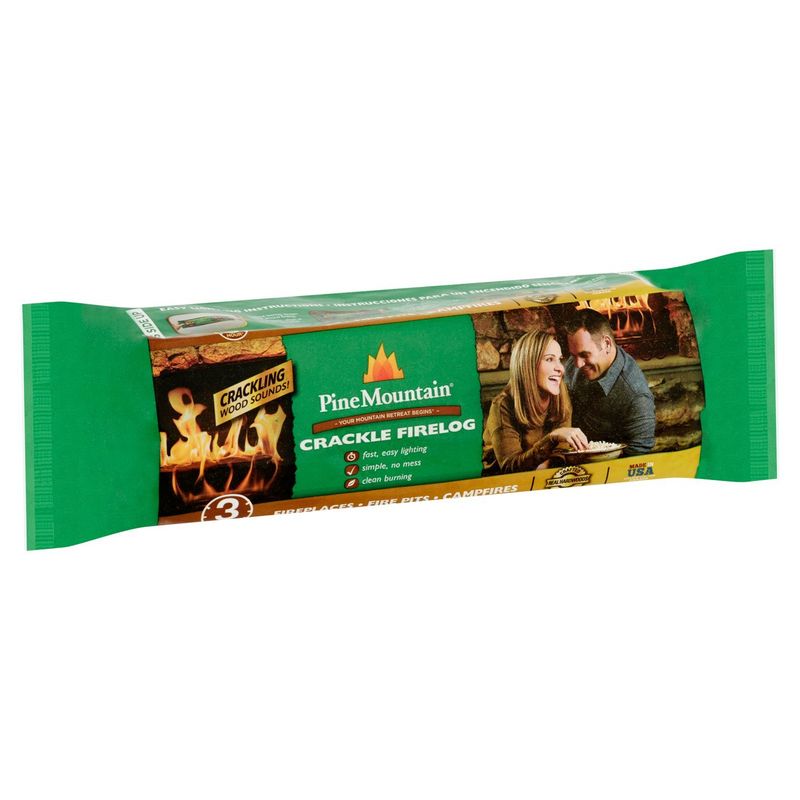 Pine Mountain Crackle Firelog, 3.8 lb