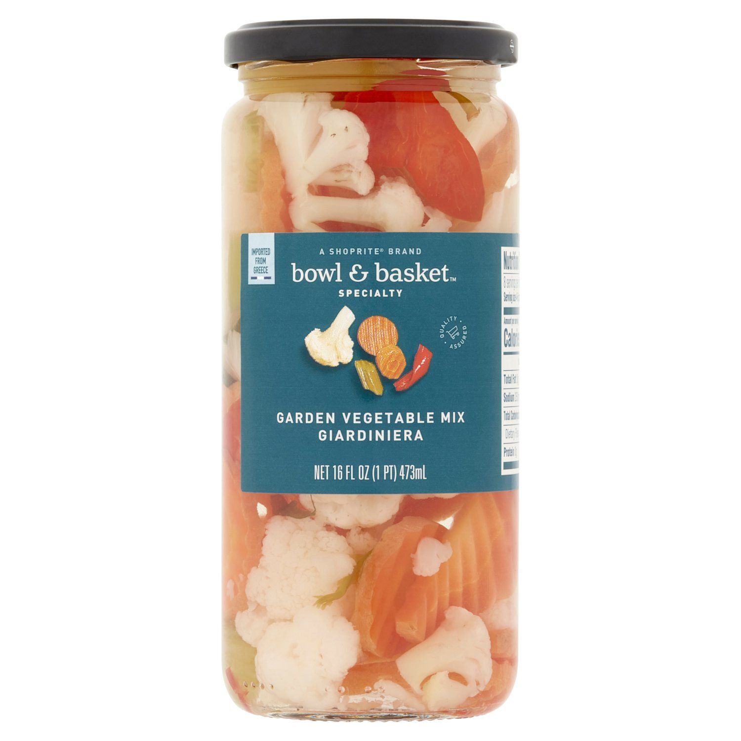 Bowl &amp; Basket Specialty Garden Vegetable Mix Giardiniera, 16 fl oz