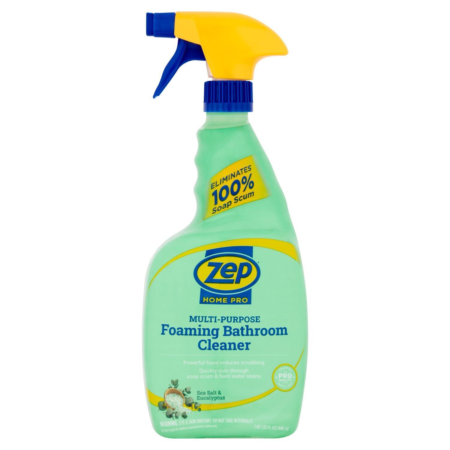 Zep Home Pro Multi-Purpose Sea Salt &amp; Eucalyptus Foaming Bathroom Cleaner, 32 fl oz