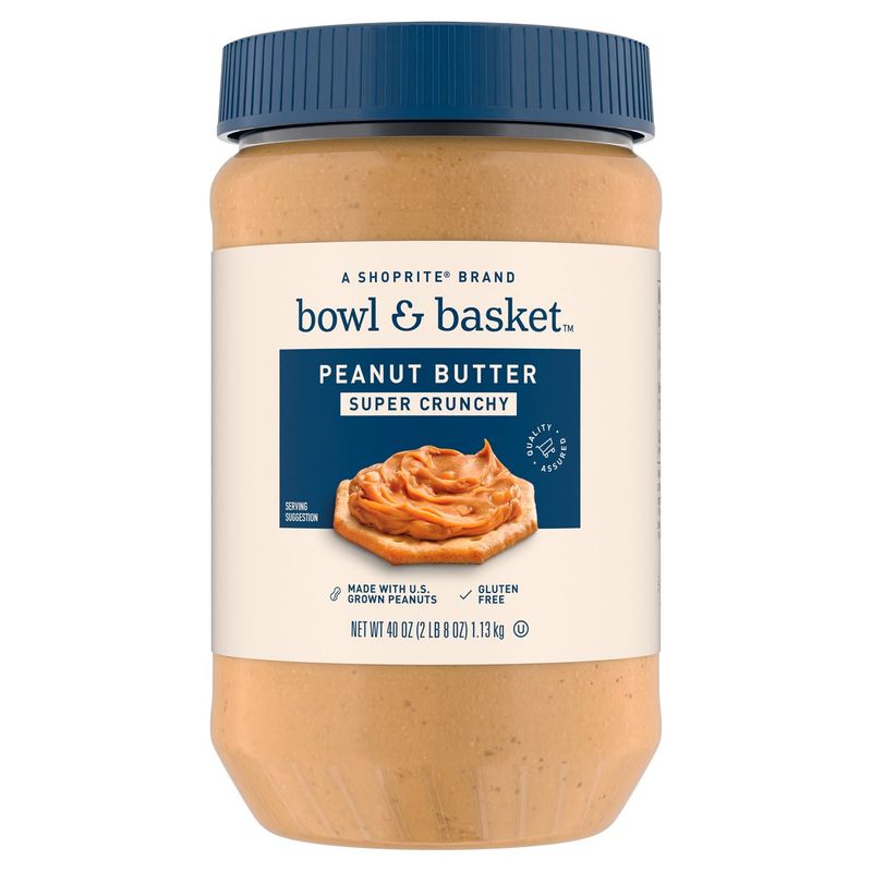 Bowl &amp; Basket Super Chunky Peanut Butter, 40 oz