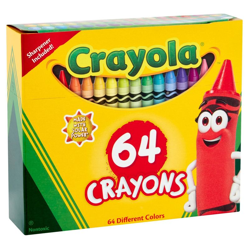 Crayola Nontoxic Crayons, 64 count