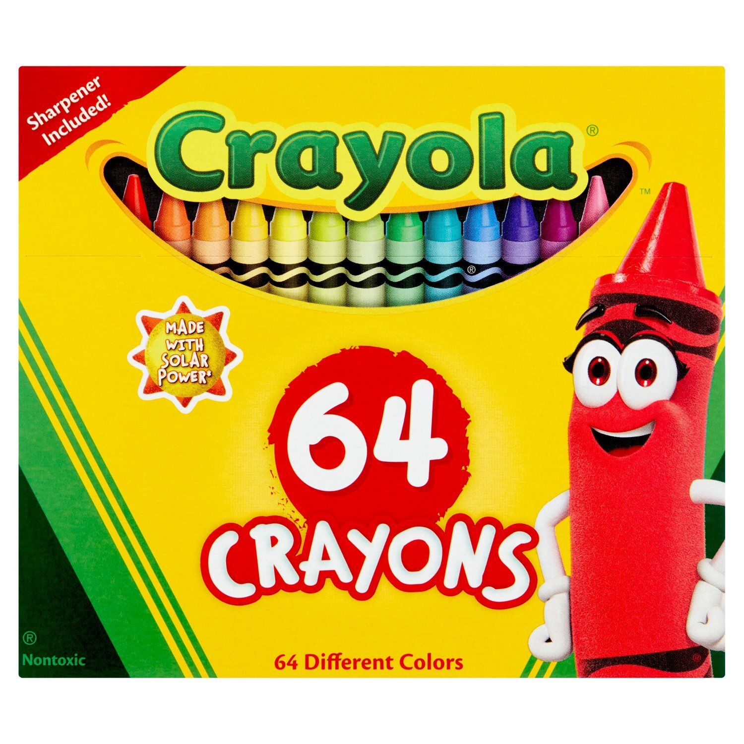 Crayola Nontoxic Crayons, 64 count