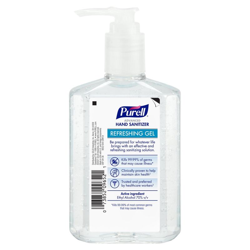 Purell Advanced Refreshing Gel Hand Sanitizer, 8 fl oz