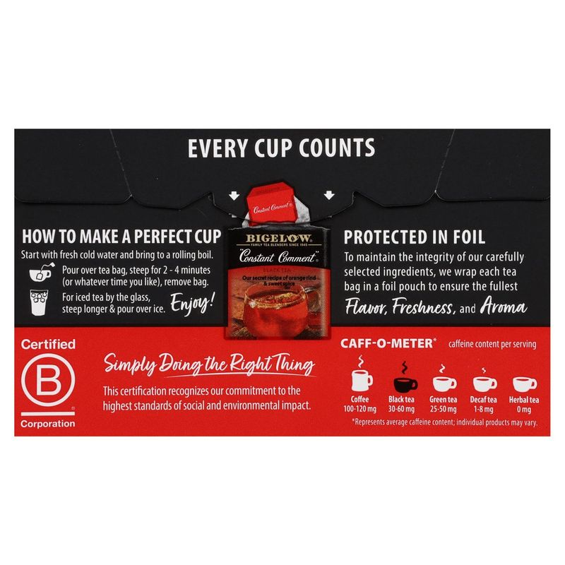 Bigelow "Constant Comment" Black Tea Bags, 20 count, 1.18 oz
