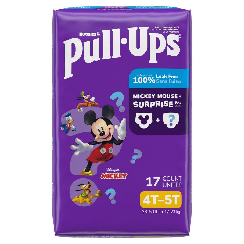 Huggies Pull-Ups Disney Jr. Mickey Potty Training Pants, Size 4T-5T, 38-50 lbs, 17 count