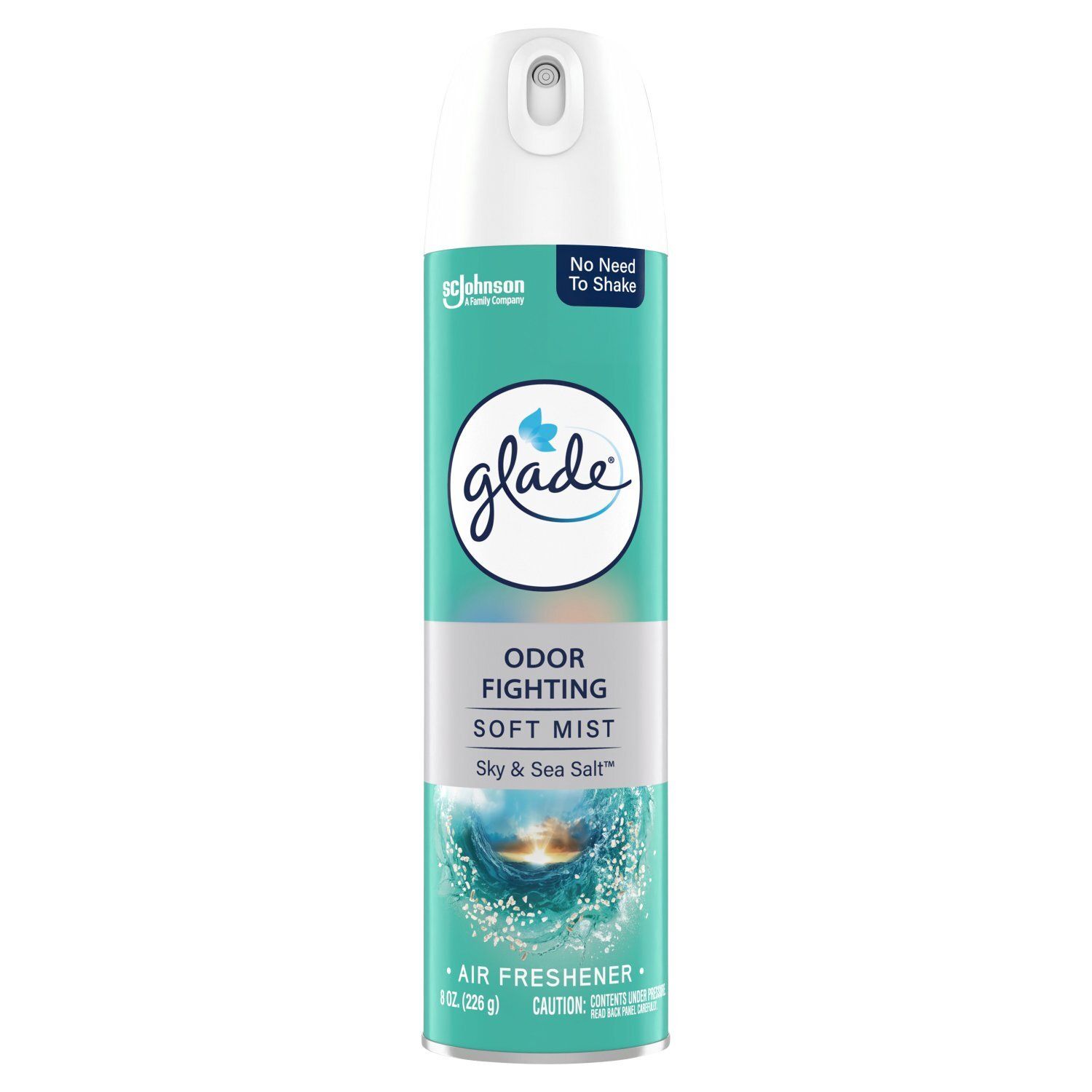 Glade Odor Fighting Soft Mist Air Freshener Room Spray, Sky &amp; Sea Salt, 8.0oz, 1pk