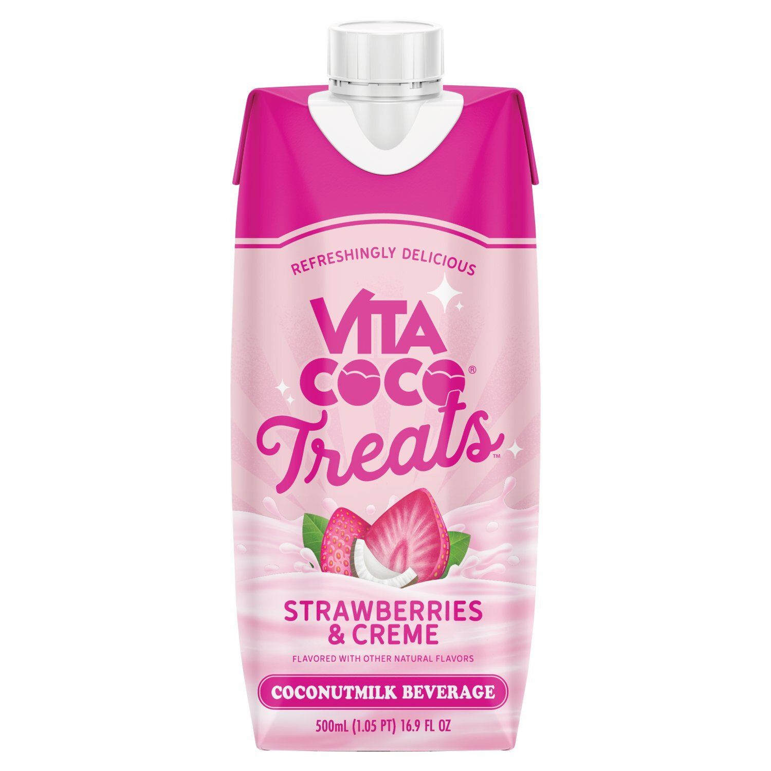Vita Coco Treats Strawberries &amp; Creme Coconutmilk Beverage, 16.9 fl oz