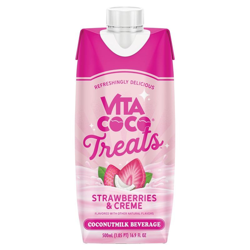 Vita Coco Treats Strawberries &amp; Creme Coconutmilk Beverage, 16.9 fl oz