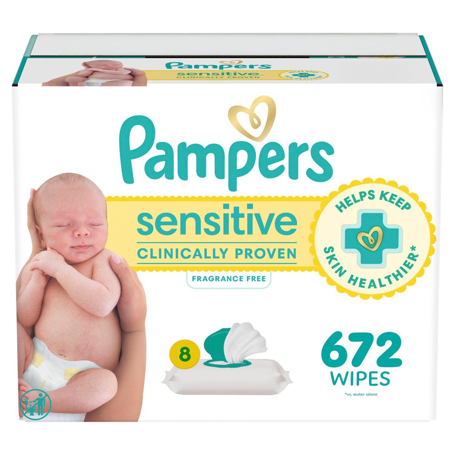 Pampers Sensitive Wipes, 672 count