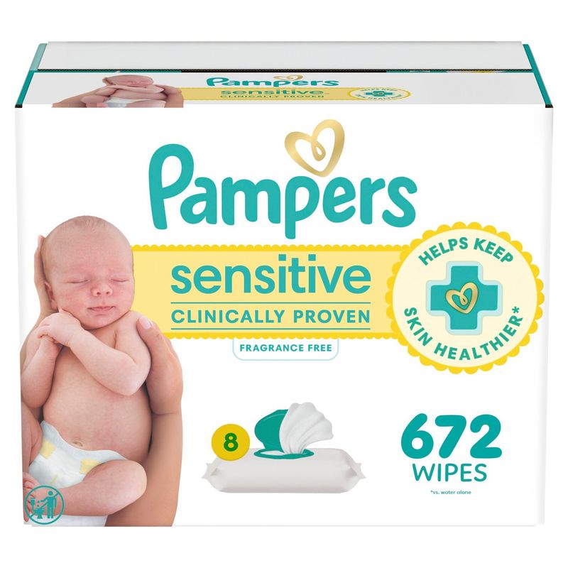 Pampers Sensitive Wipes, 672 count