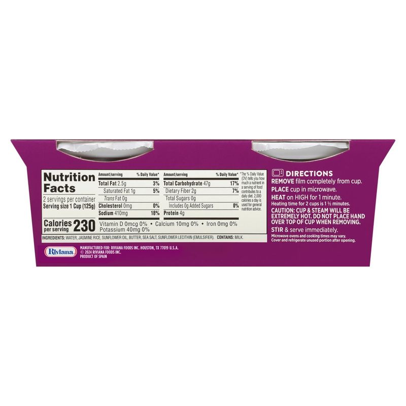Minute Ready to Serve Butter &amp; Sea Salt Jasmine Rice Cups, 8.8 oz