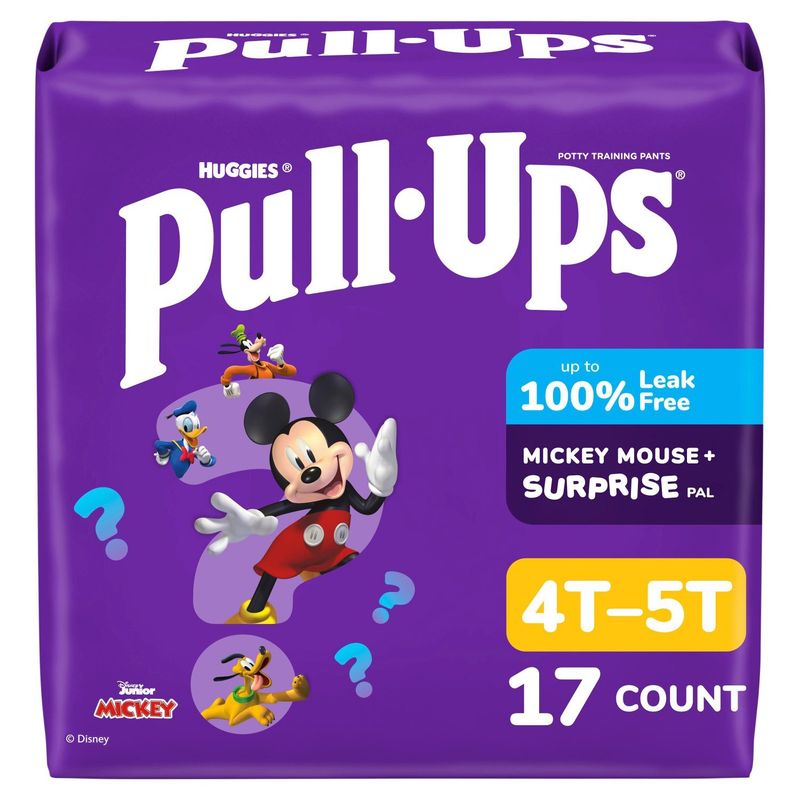 Huggies Pull-Ups Disney Jr. Mickey Potty Training Pants, Size 4T-5T, 38-50 lbs, 17 count