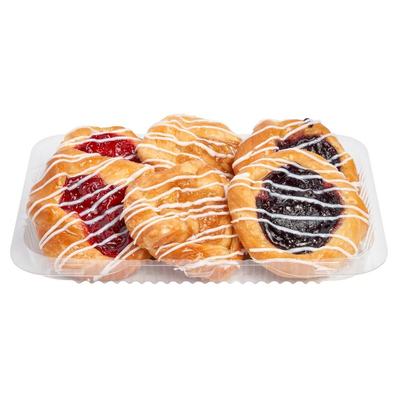 Variety Mini Snail Danish, 6 Pack