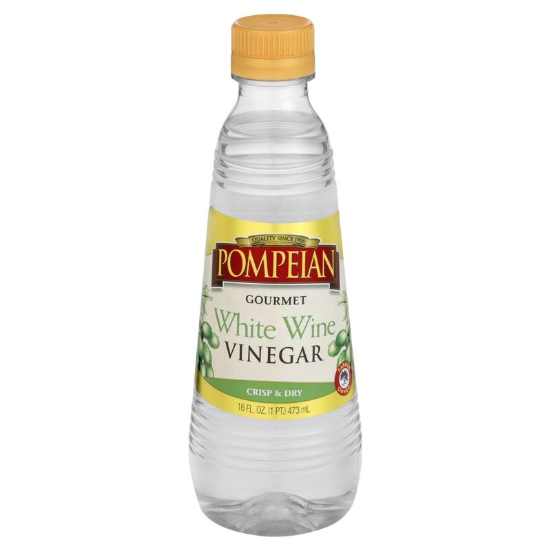 Pompeian Gourmet White Wine Vinegar, 16 fl oz