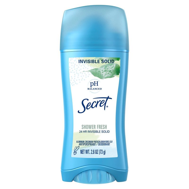 Secret Invisible Solid Shower Fresh Antiperspirant / Deodorant, 2.6 oz