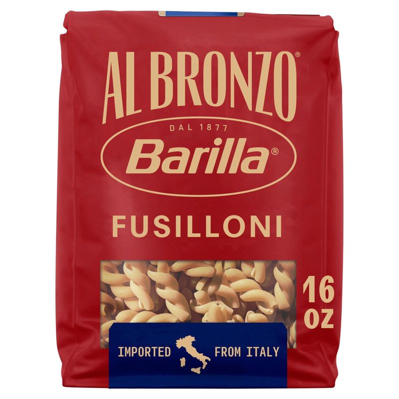 Barilla Al Bronzo Fusilloni N.380 Pasta, 1 lb