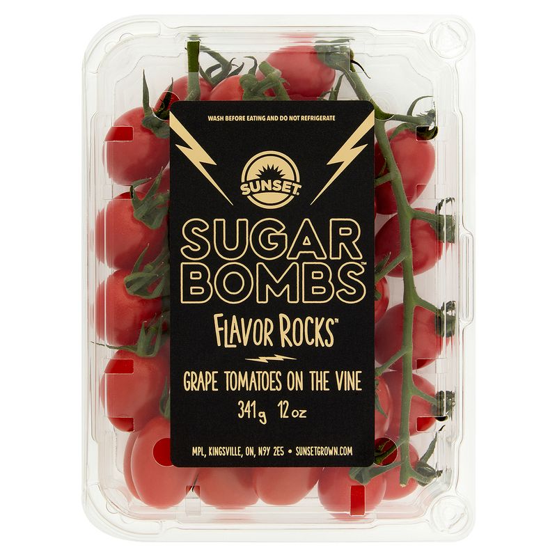 Sunset® Sugar Bombs® Grape Tomatoes On-The-Vine, 12 oz