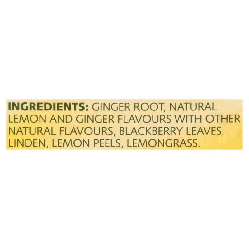 Twinings Lemon &amp; Ginger Flavoured Herbal Tea Bags, 20 count, 1.06 oz