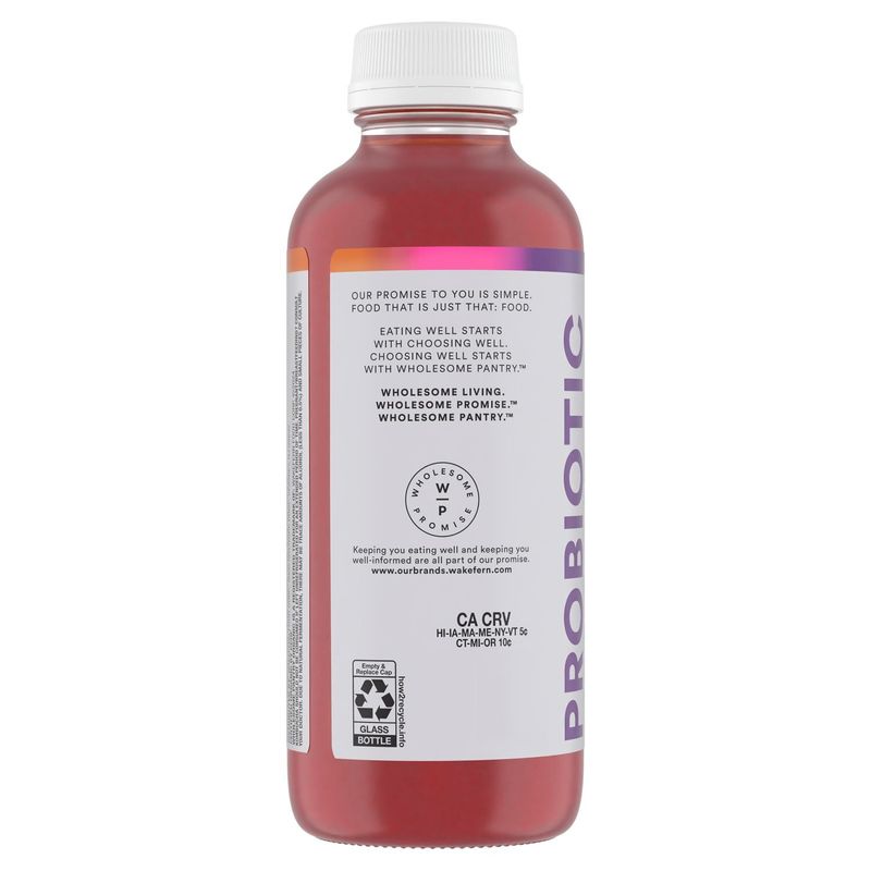 Wholesome Pantry Organic Coconut Watermelon Elderberry Probiotic Kombucha, 16 fl oz