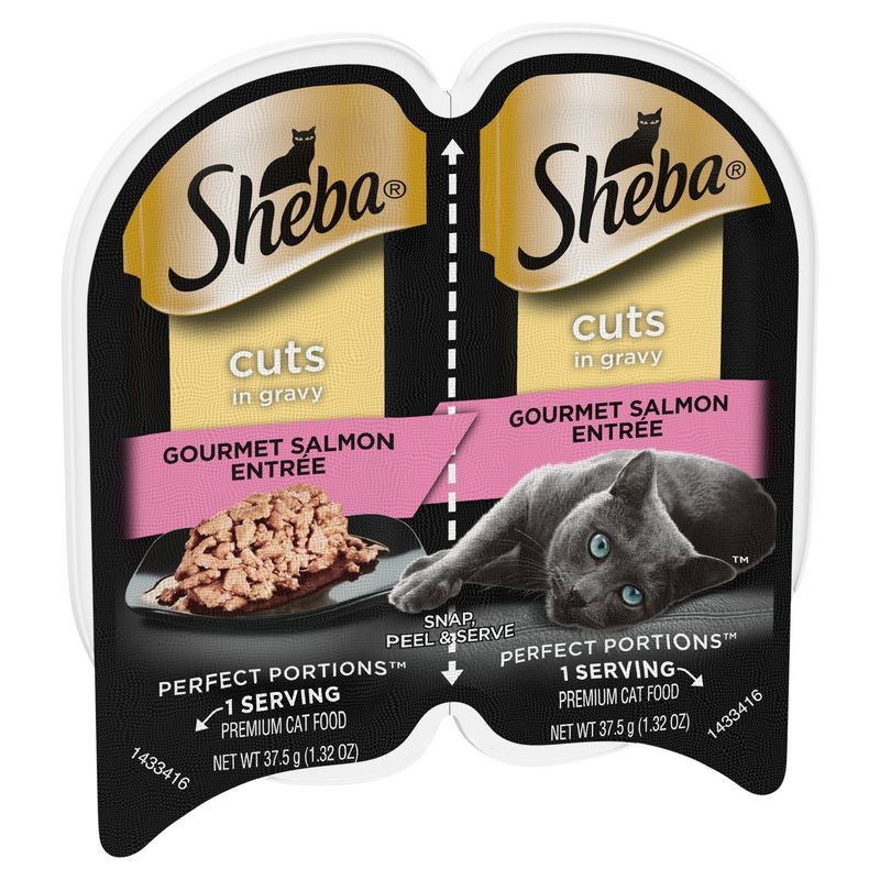 Sheba Perfect Portion Gourmet Salmon Entrée Premium Cat Food, 1.32 oz