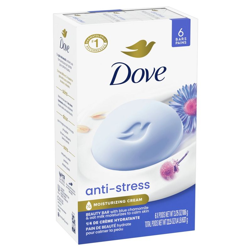 Dove Anti-Stress Beauty Bars, 3.75 oz, 6 count