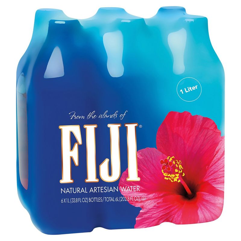 Fiji Natural Artesian Water, 33.8 fl oz, 6 count