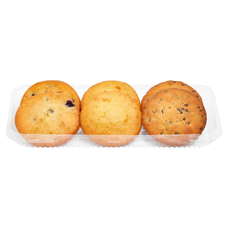 6 Pack Variety Muffin Tops - Corn, Blueberry, Choc Chip
