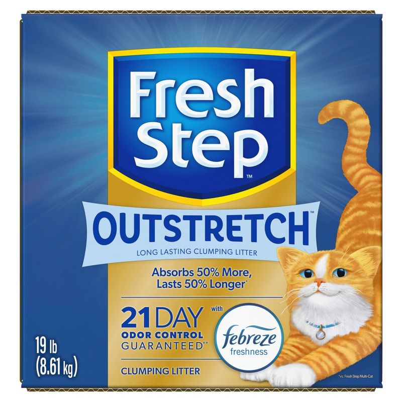 Fresh Step Outstretch Long Lasting Clumping Litter, 19 lb