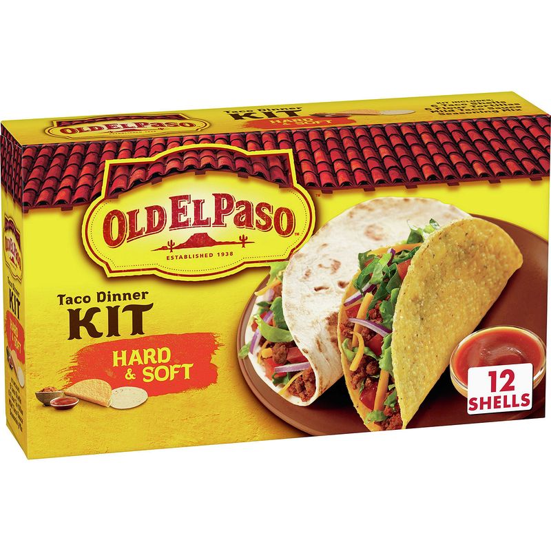 Old El Paso Hard &amp; Soft Taco Dinner Kit, 11.4 oz