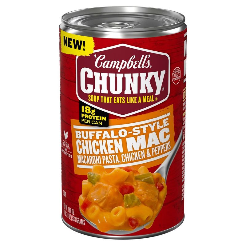 Campbell's Chunky Buffalo-Style Chicken Mac Soup, 18.8 oz