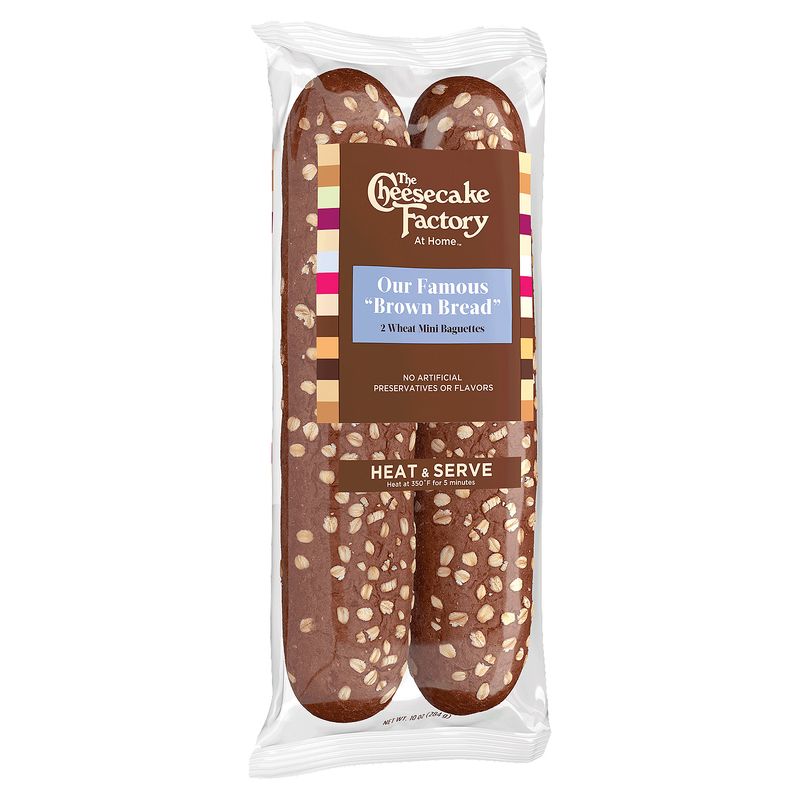 The Cheesecake Factory At Home Wheat Mini Baguettes, 2 count, 10 oz