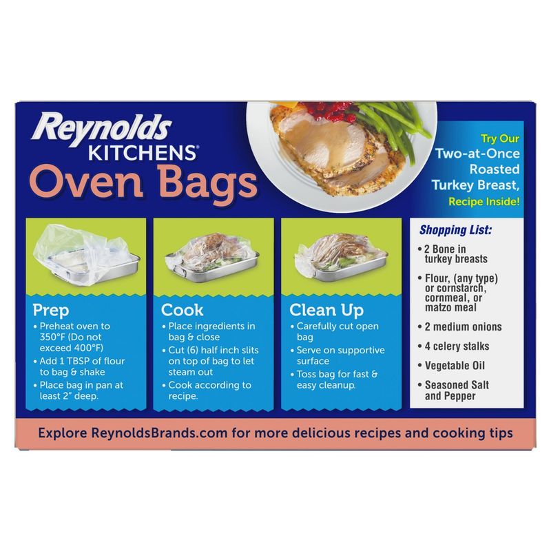 Reynolds Kitchens Oven Bags Turkey Size, 8-24 lbs, 2 count
