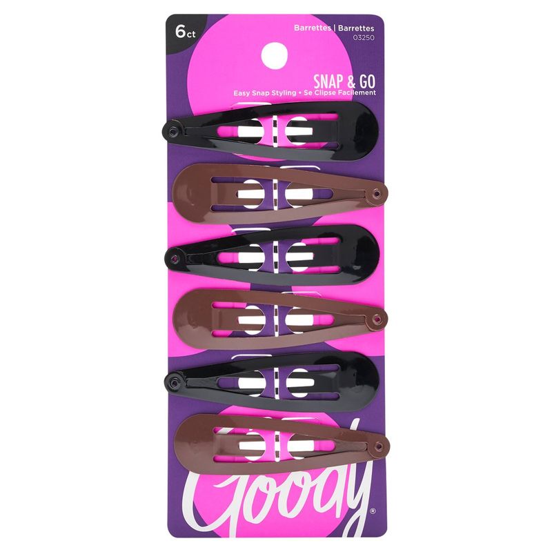 Goody Classics Med Sandswirl Contour Clip, 6 count