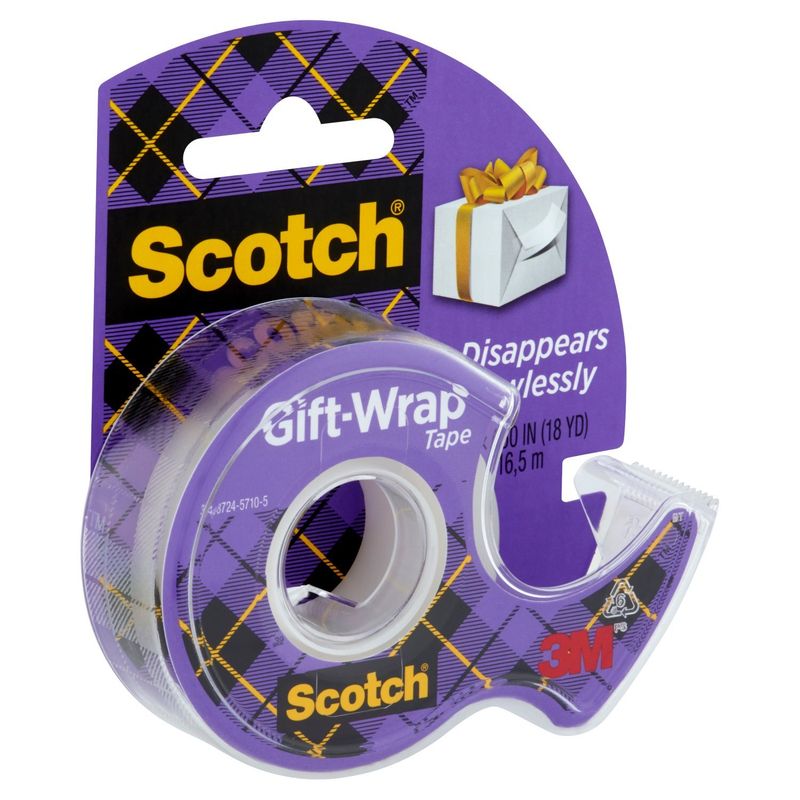 Scotch® Gift-Wrap Tape, 3/4 in. x 650 in., 1 Dispenser/Pack