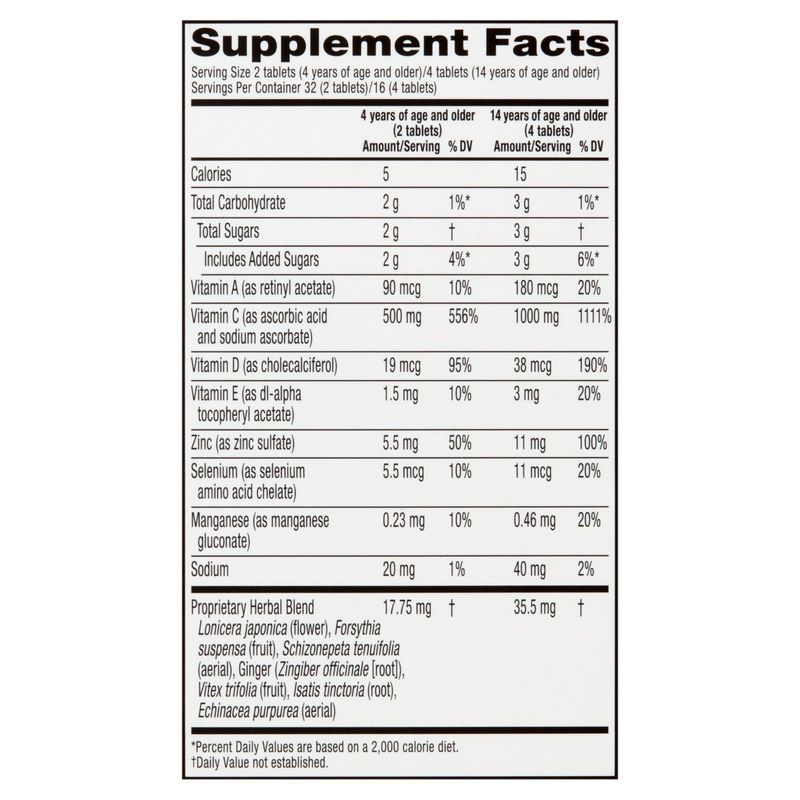 Airborne Citrus Immune Support Dietary Supplement, 64 count