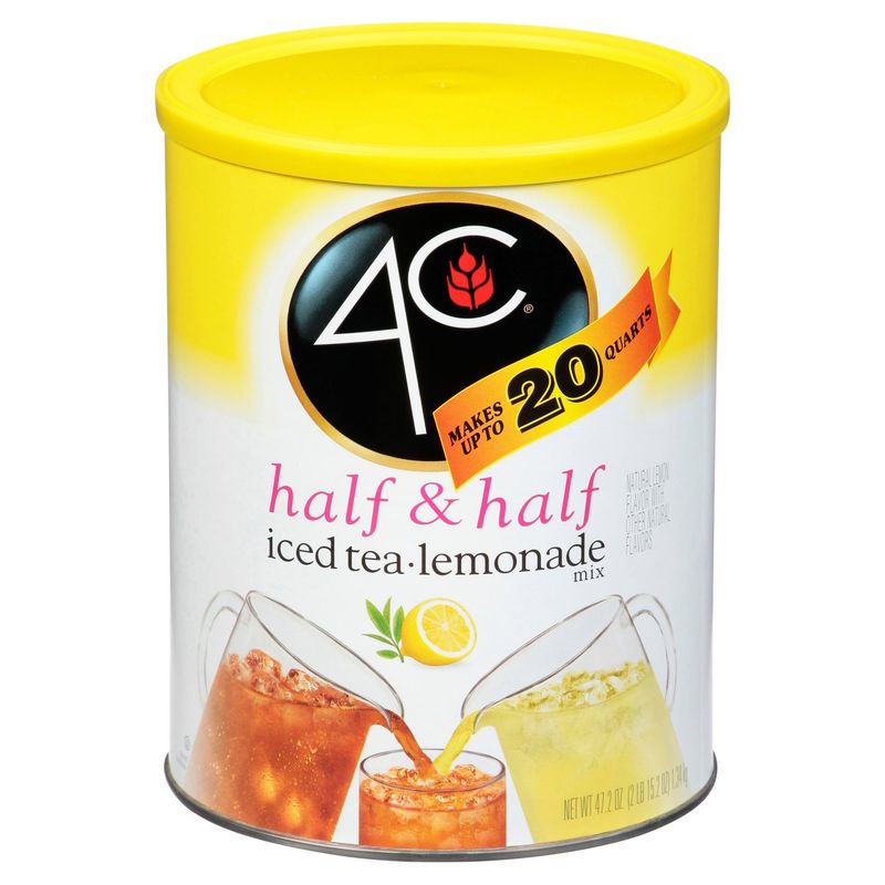 4C Half &amp; Half Iced Tea Lemonade Mix, 47.2 oz