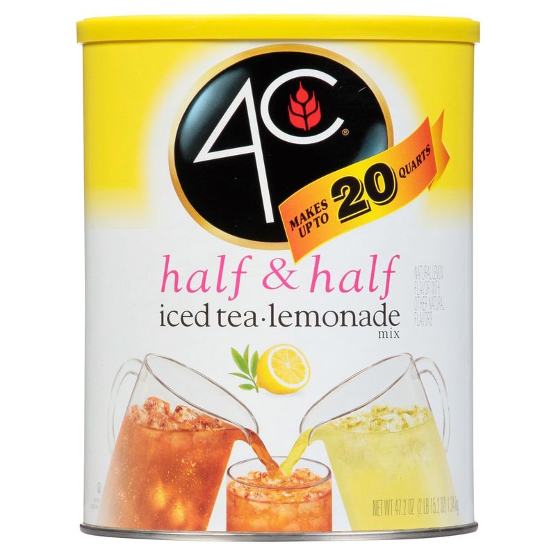 4C Half &amp; Half Iced Tea Lemonade Mix, 47.2 oz