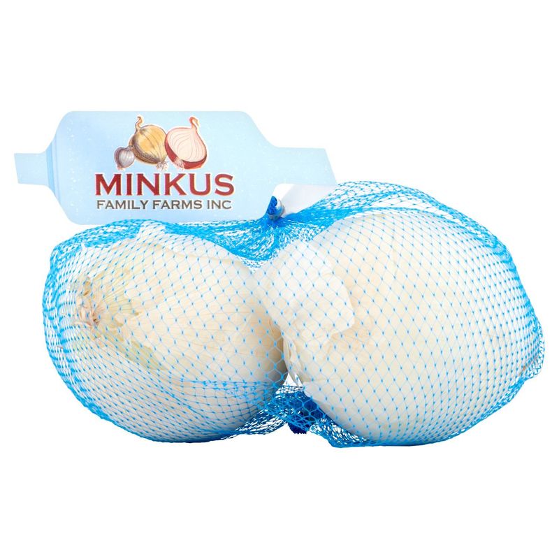 Minkus Family Farms Inc. White Onions, 2 lb bag
