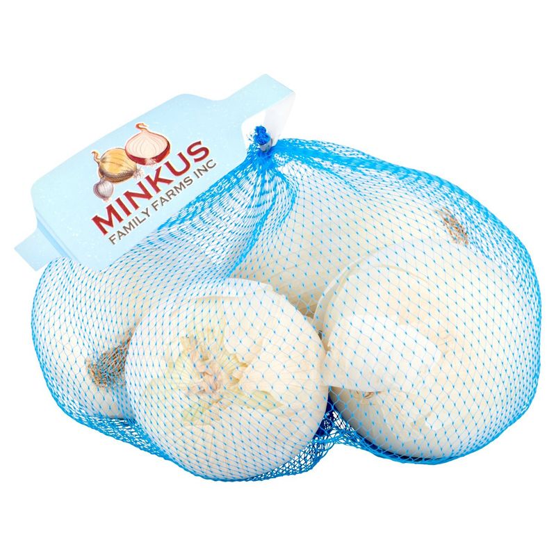 Minkus Family Farms Inc. White Onions, 2 lb bag