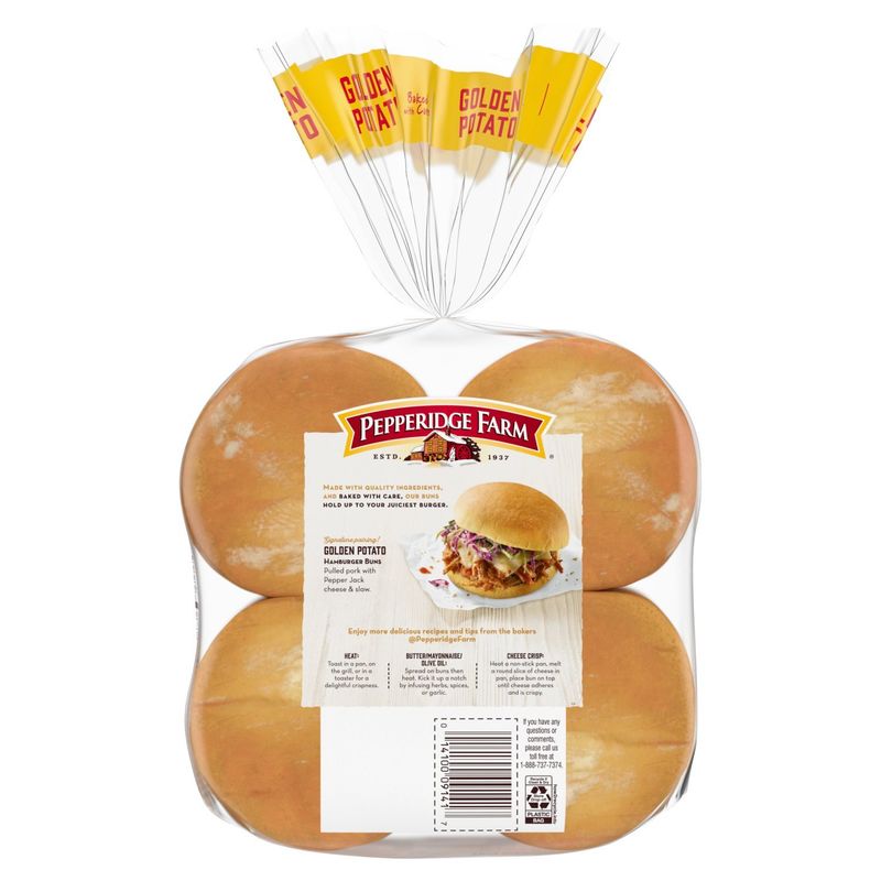 Pepperidge Farm Bakery Classics Golden Potato Hamburger Buns, 8 count, 15 oz