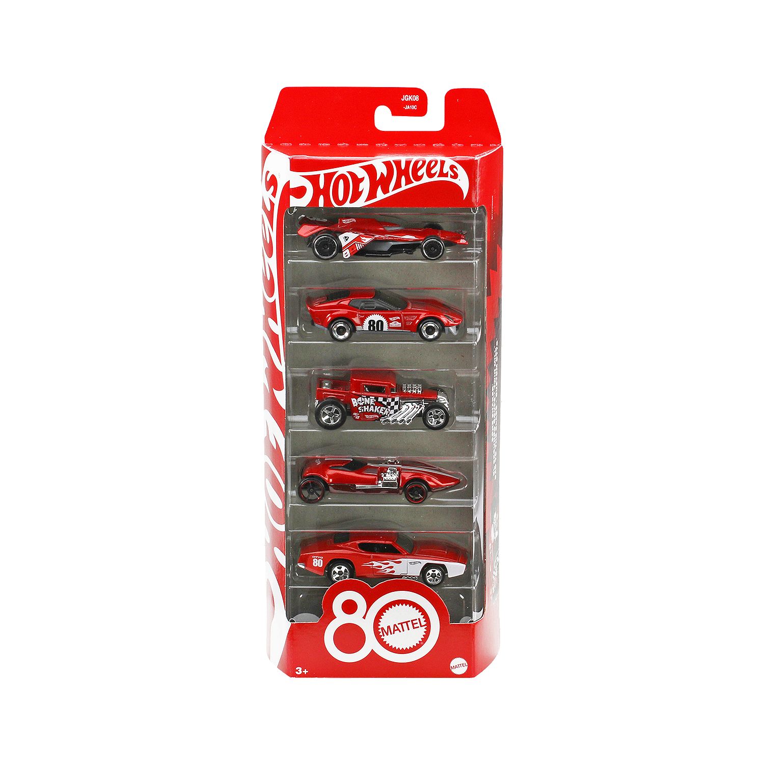 Mattel Hot Wheels 80th Anniversary Basic Car 5-Pack